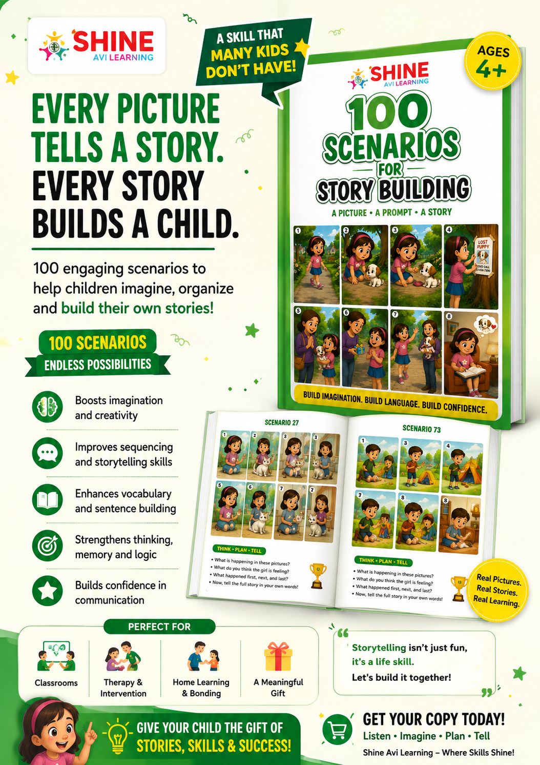 100 Scenarios for story building